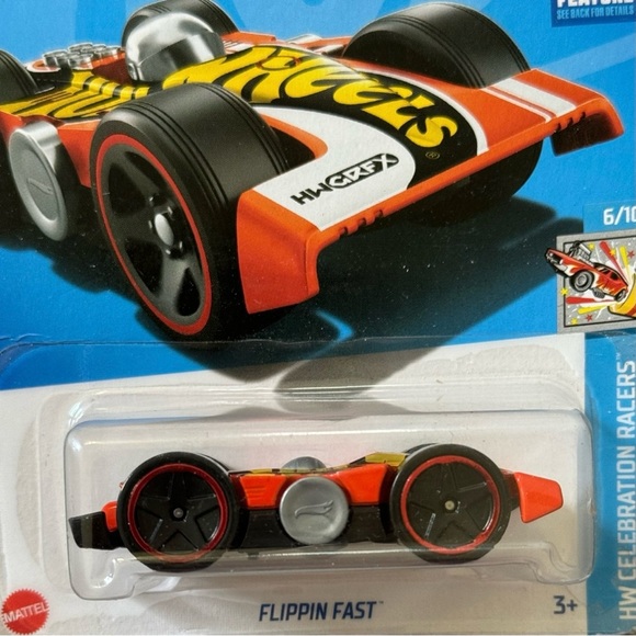 Hot Wheels Flippin’ Fast Car (Orange) - Picture 3 of 10